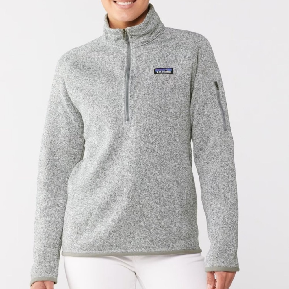 Patagonia Gray better sweater Quarter-Zip Fleece Pullover size M
